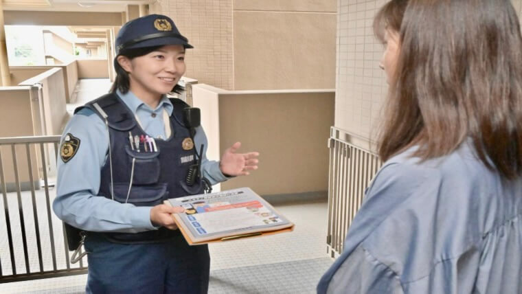 茨城県警の巡回連絡の様子