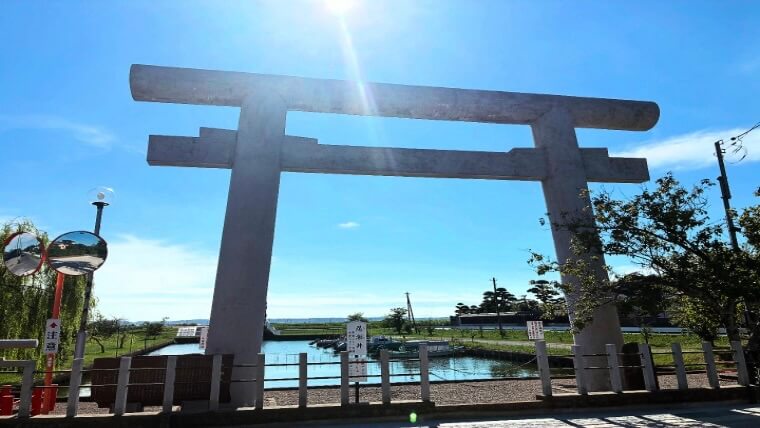 息栖神社の一の鳥居