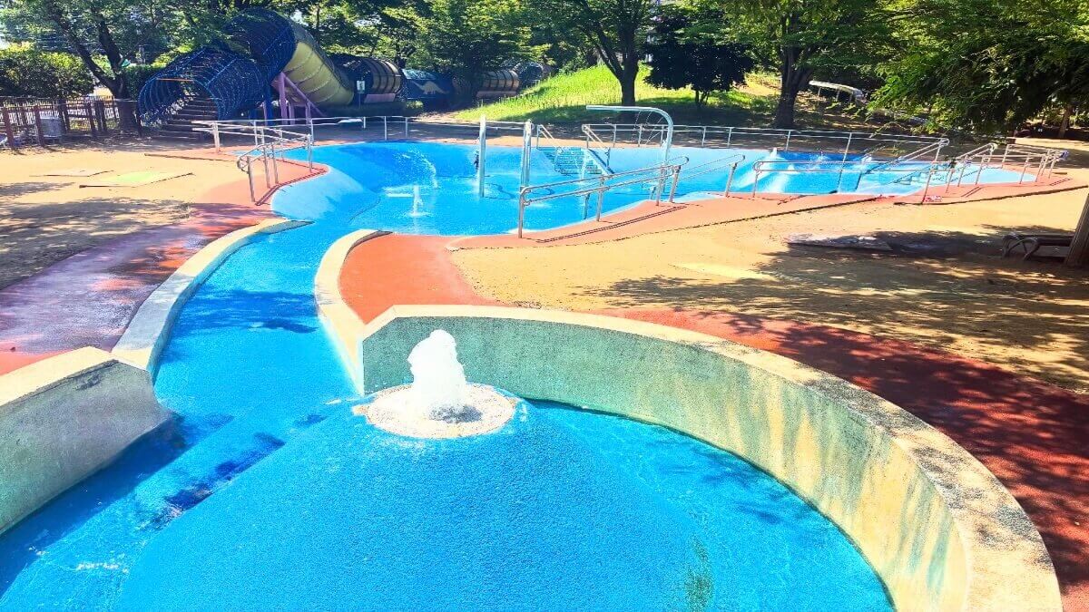 ヒロサワ県西公園の水遊び場1