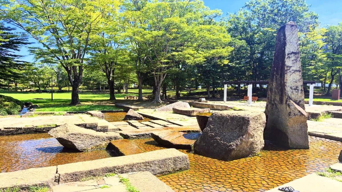 並木公園の水遊び場